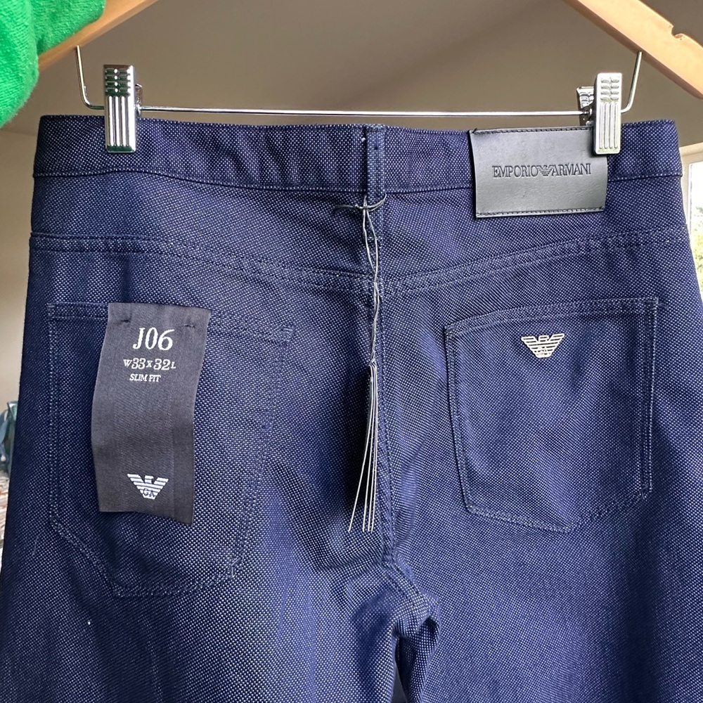 Emporio Armani Men's Dark Blue Slim Jeans